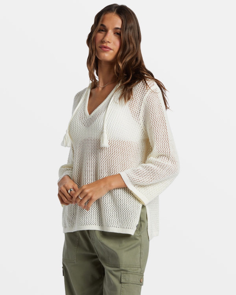 Roxy After Beach Break V-Neck Sweaters | 74890-PKXN