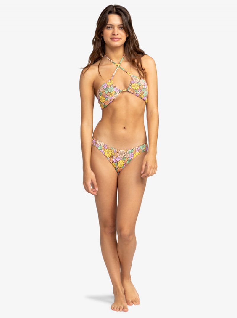 Roxy All About Sol Bandeau Bikini Tops | 37495-GJCR