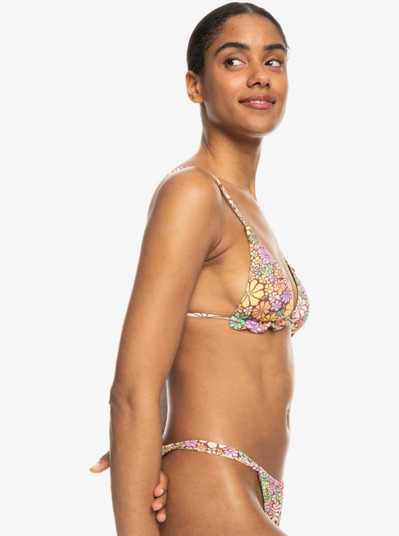 Roxy All About Sol Mini Tiki Triangle Bikini Tops | 54206-MVDT