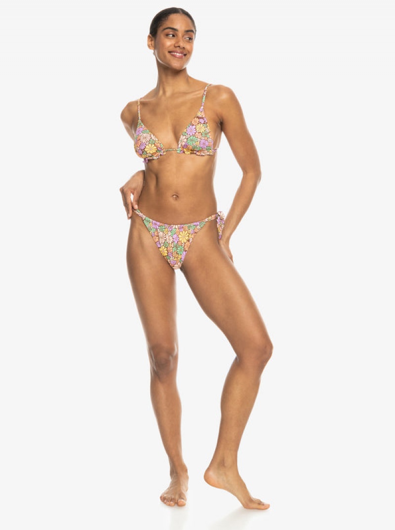 Roxy All About Sol Mini Tiki Triangle Bikini Tops | 54206-MVDT