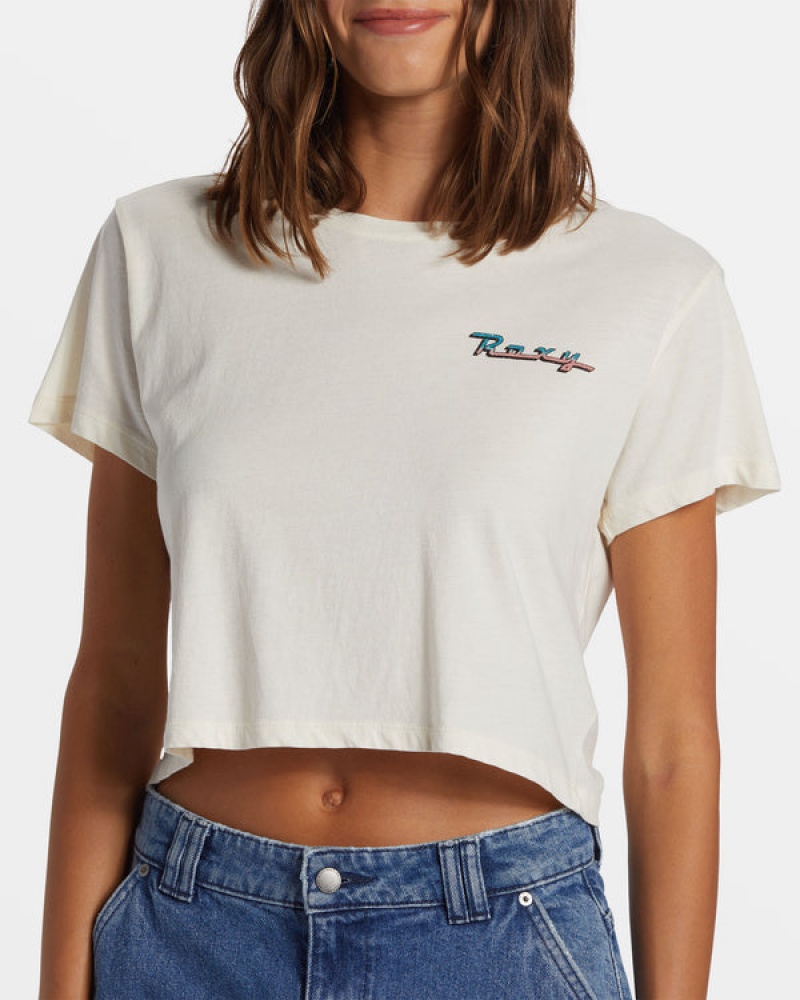 Roxy Baja Cali Cropped T-shirts | 32819-CJNM