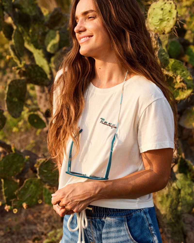 Roxy Baja Cali Cropped T-shirts | 32819-CJNM