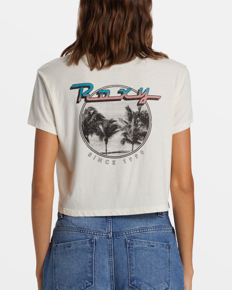 Roxy Baja Cali Cropped T-shirts | 32819-CJNM