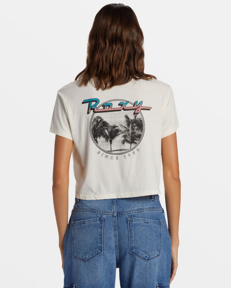 Roxy Baja Cali Cropped T-shirts | 32819-CJNM