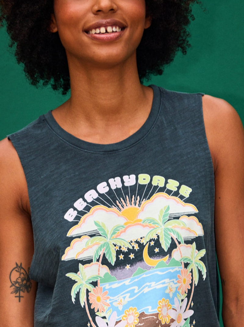 Roxy Beachy Days Muscle Tanks | 90346-UQIB