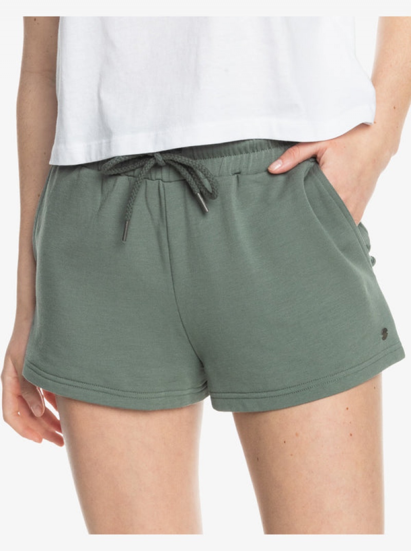 Roxy Check Out A Lounge Sweat Shorts | 68195-CEPQ