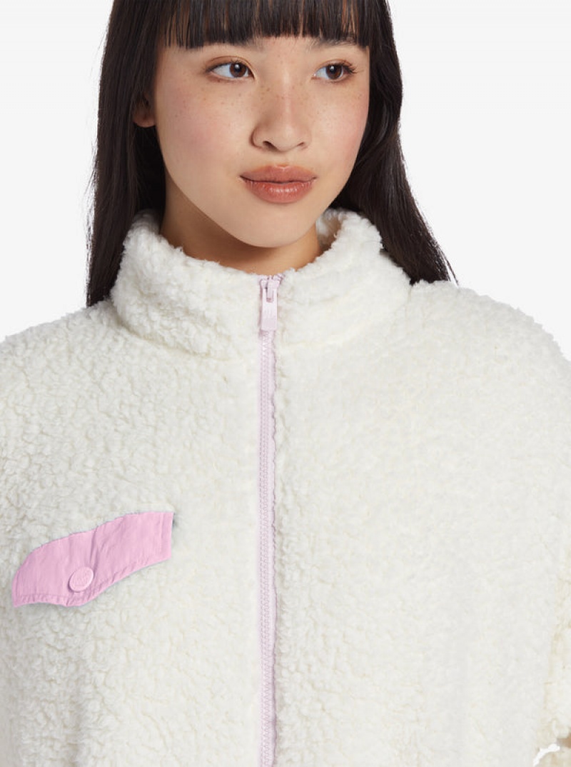 Roxy Chloe Kim Pop Sherpa Full-Zip Fleece Hoodie | 80153-THYO