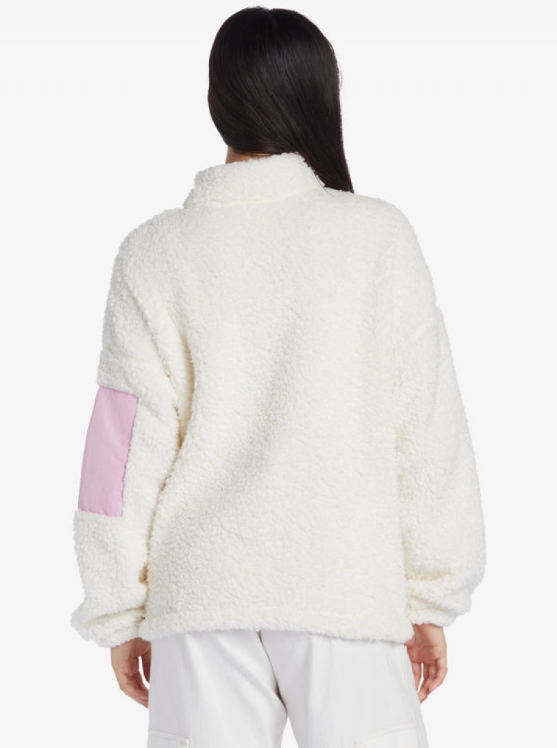 Roxy Chloe Kim Pop Sherpa Full-Zip Fleece Hoodie | 80153-THYO