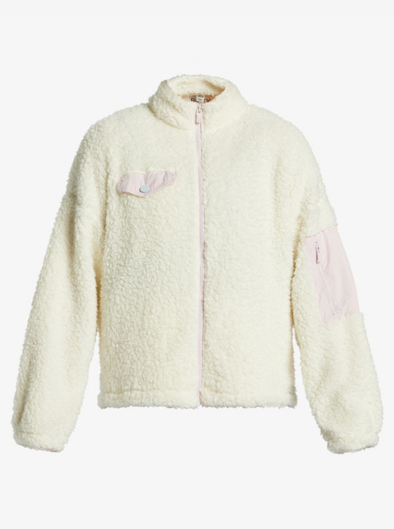 Roxy Chloe Kim Pop Sherpa Full-Zip Fleece Hoodie | 80153-THYO