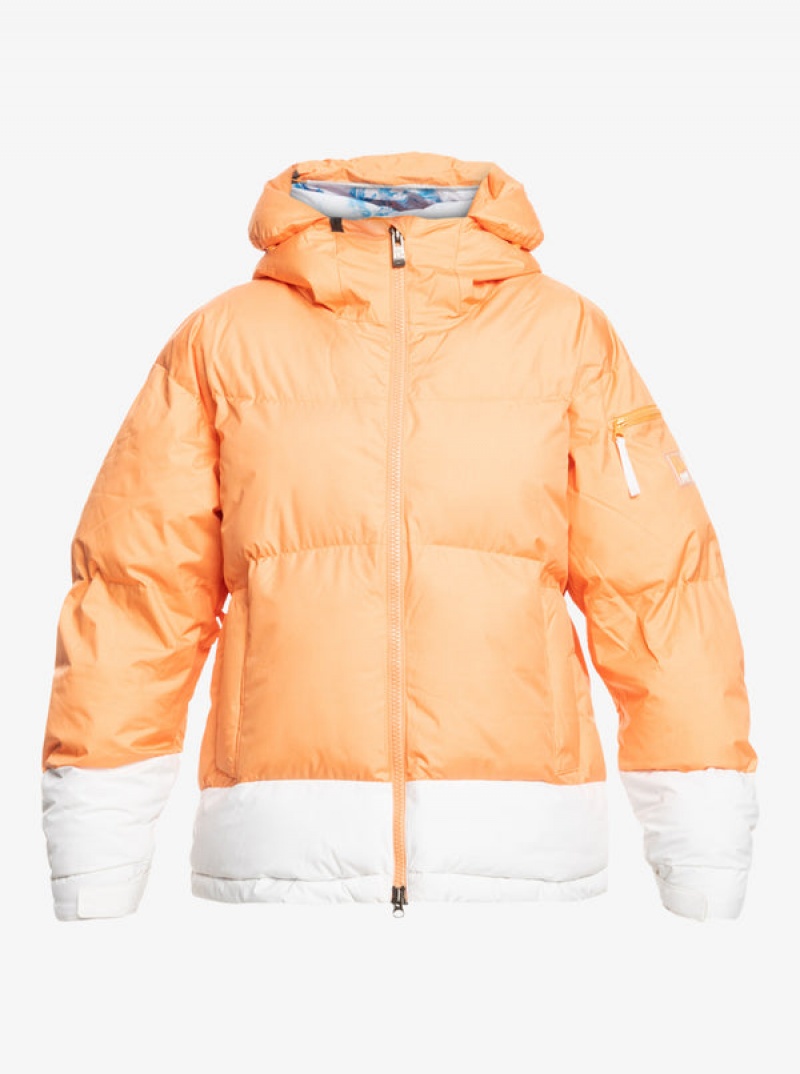 Roxy Chloe Kim Puffy Technical Snowboard Jackets | 69120-LDYK