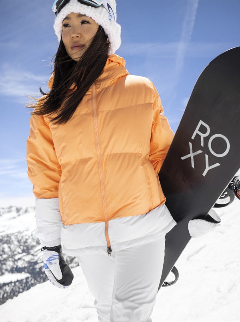 Roxy Chloe Kim Puffy Technical Snowboard Jackets | 69120-LDYK