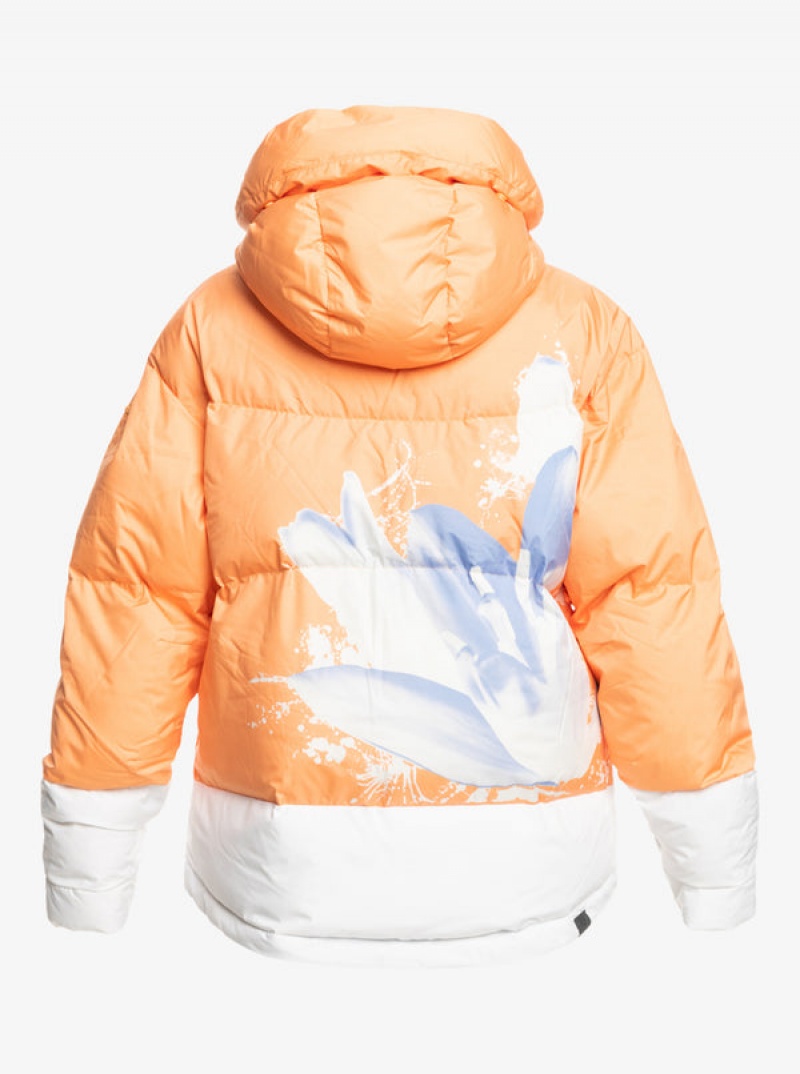 Roxy Chloe Kim Puffy Technical Snowboard Jackets | 69120-LDYK