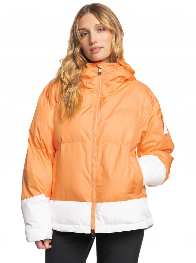 Roxy Chloe Kim Puffy Technical Snowboard Jackets | 69120-LDYK