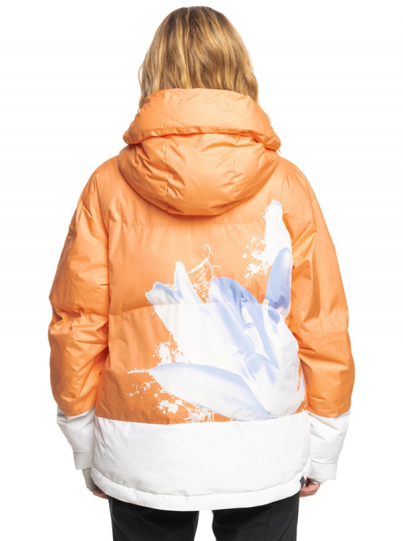 Roxy Chloe Kim Puffy Technical Snowboard Jackets | 69120-LDYK