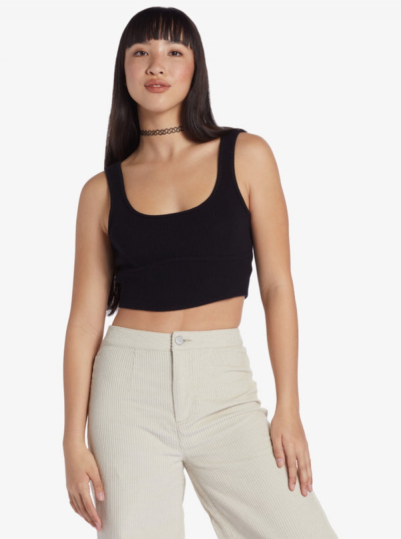 Roxy Chloe Kim Ribbed Knit Tops | 85940-AULG