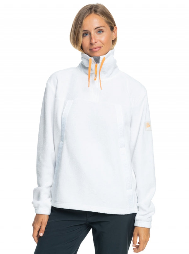 Roxy Chloe Kim Technical Half Zip Fleece Hoodie | 24938-AUMF