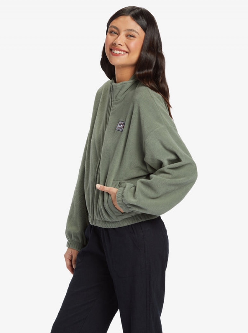 Roxy Dawn To Dusk Half-Zip Fleece Hoodie | 70496-HUIV