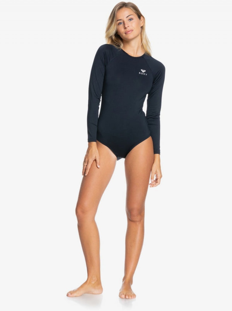 Roxy Essentials Long Sleeve One-Piece Swimsuits | 57680-QHVO