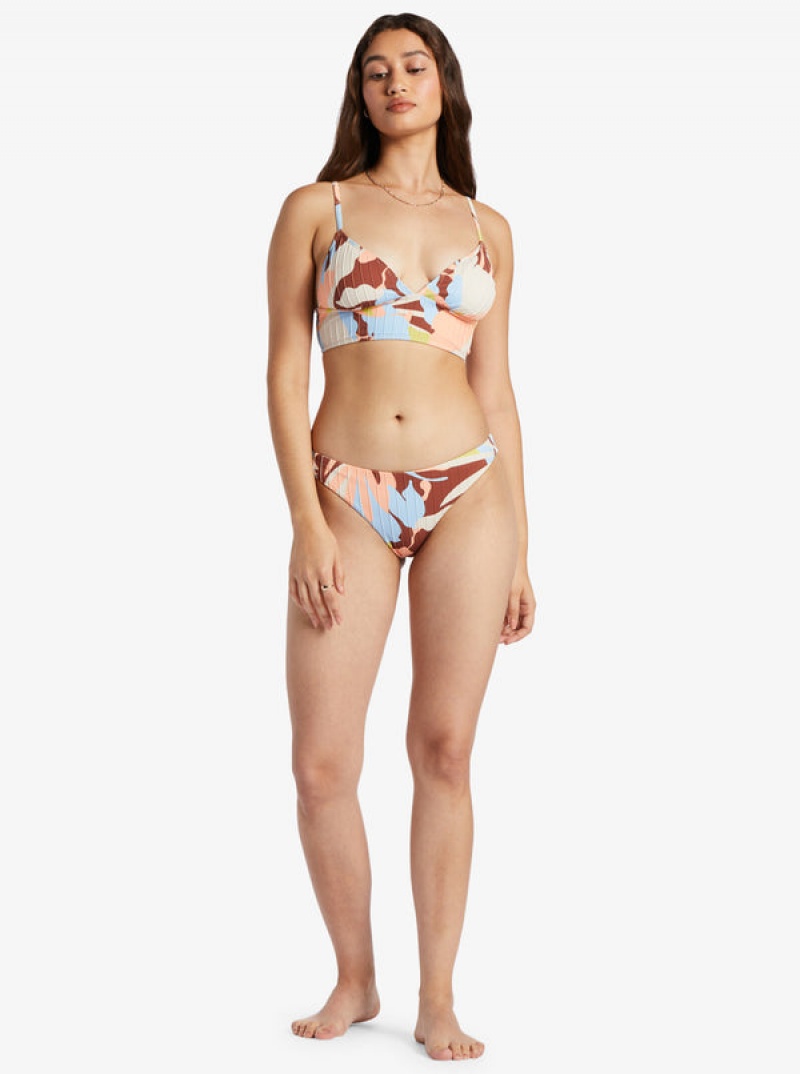 Roxy Floradelic Cheeky Printed Bikini Bottoms | 94512-BLCP