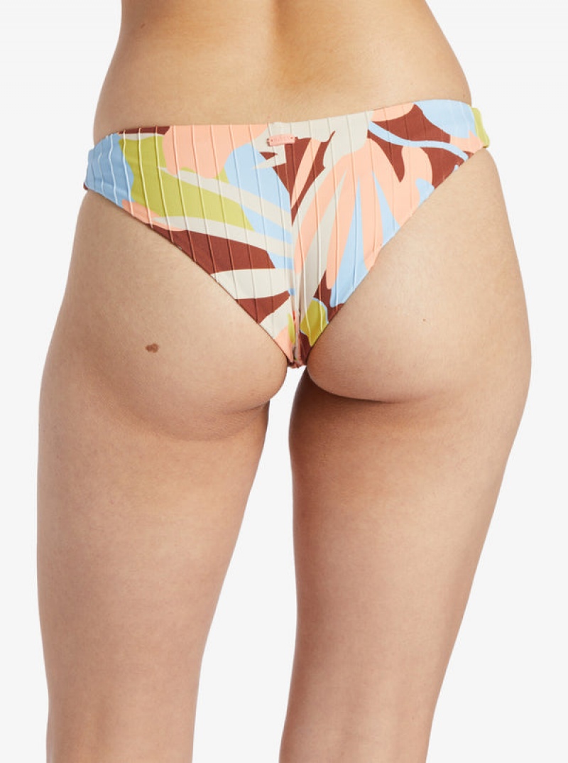 Roxy Floradelic Cheeky Printed Bikini Bottoms | 94512-BLCP