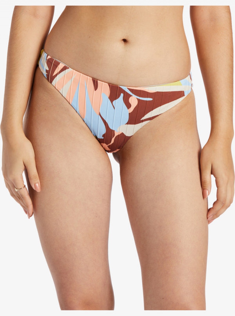 Roxy Floradelic Cheeky Printed Bikini Bottoms | 94512-BLCP