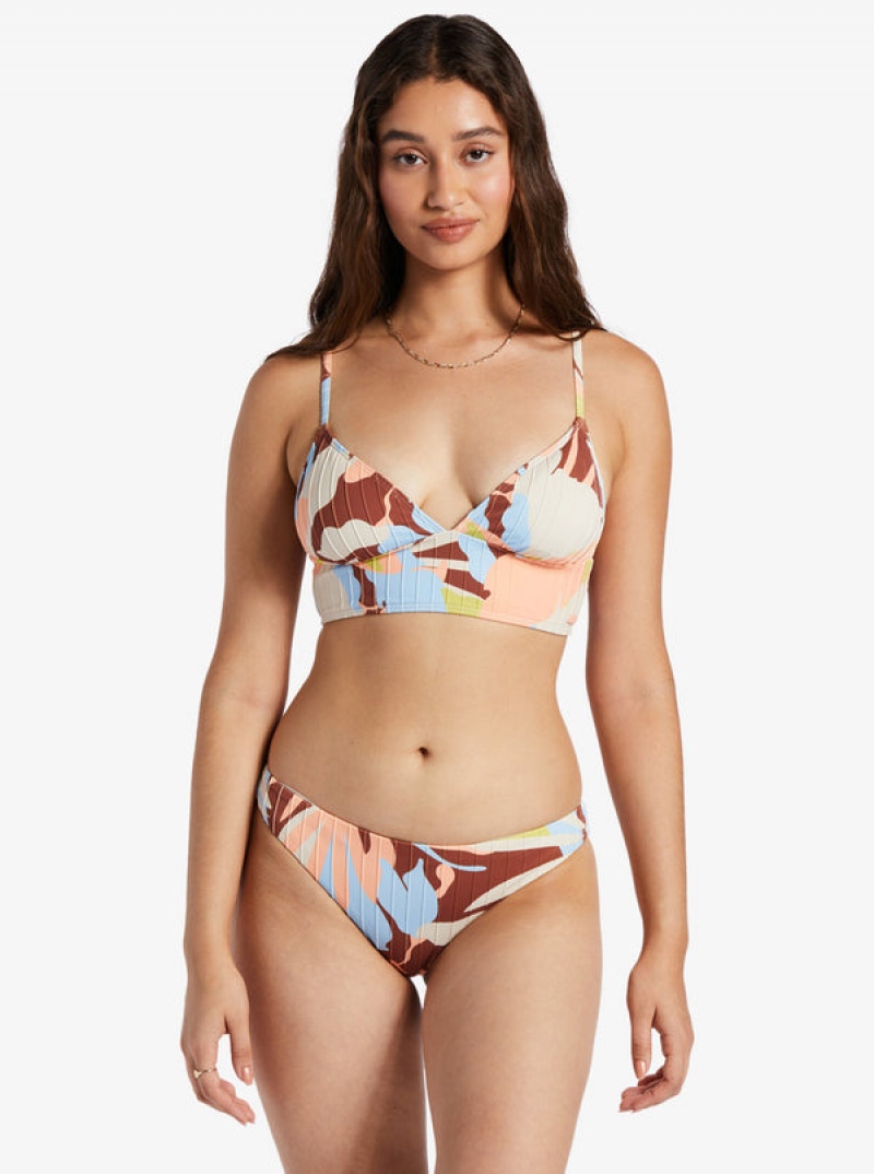 Roxy Floradelic Cheeky Printed Bikini Bottoms | 94512-BLCP