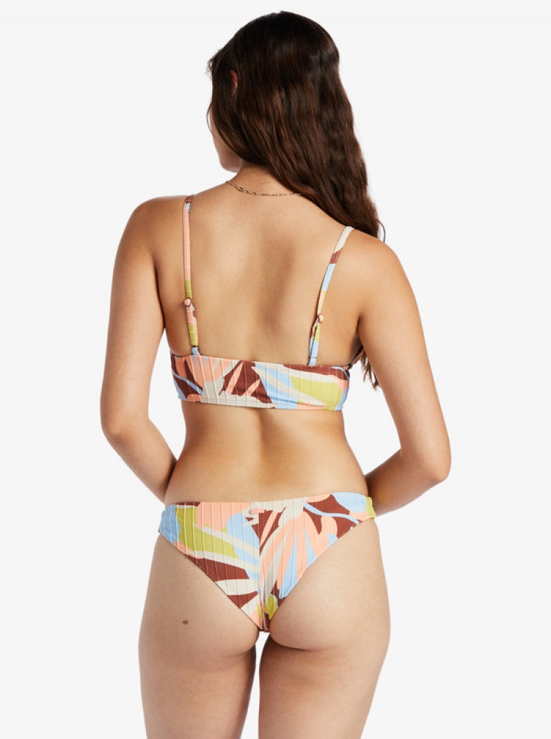 Roxy Floradelic Cheeky Printed Bikini Bottoms | 94512-BLCP