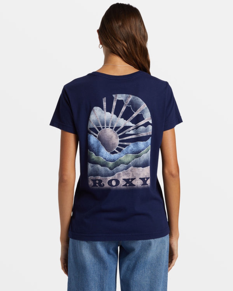 Roxy Get Lost In The Moment Boyfriend T-shirts | 41950-DPSQ