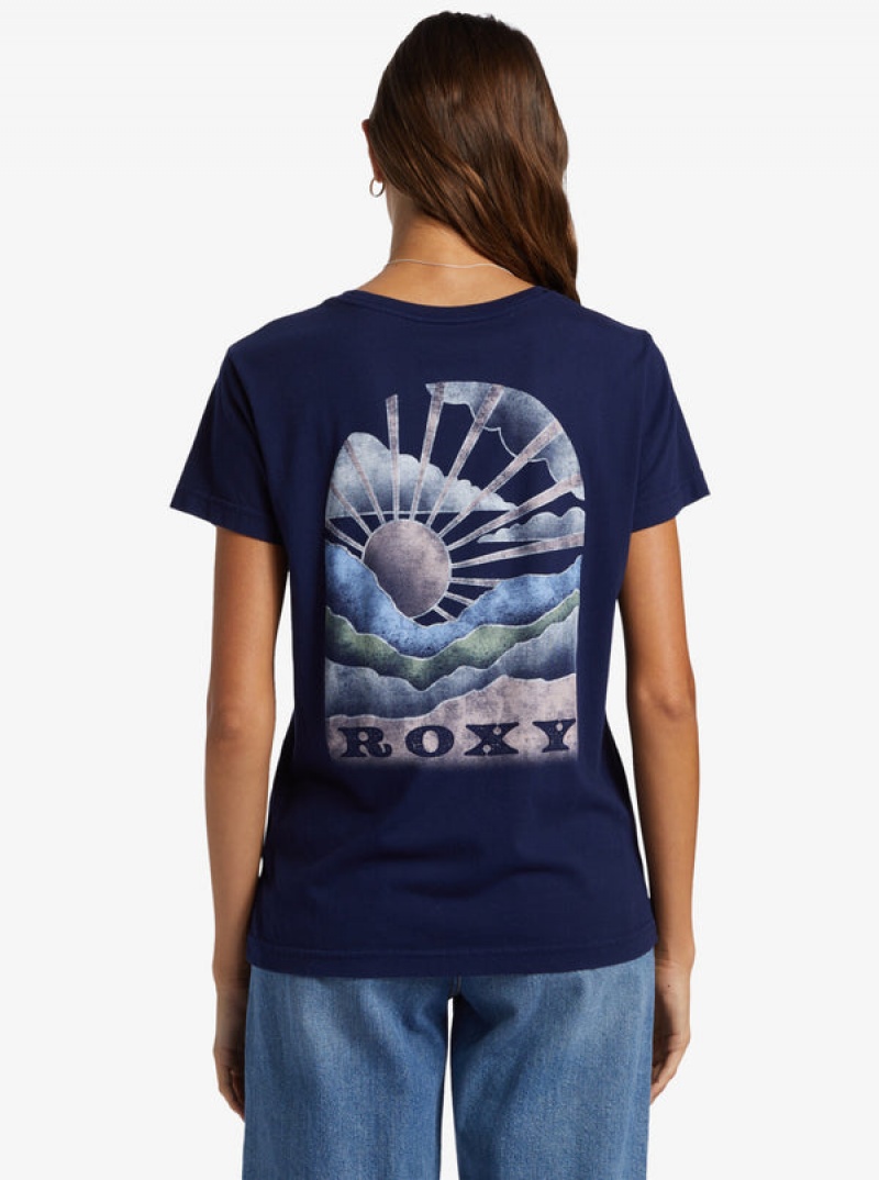 Roxy Get Lost In The Moment Boyfriend T-shirts | 41950-DPSQ