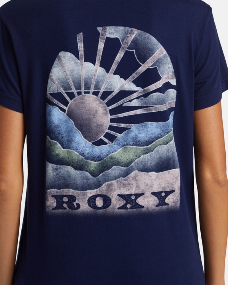 Roxy Get Lost In The Moment Boyfriend T-shirts | 41950-DPSQ