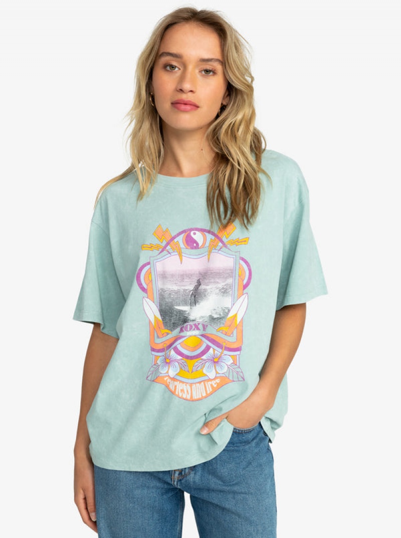 Roxy Girl Need Love A Oversized T-shirts | 57492-WVZO