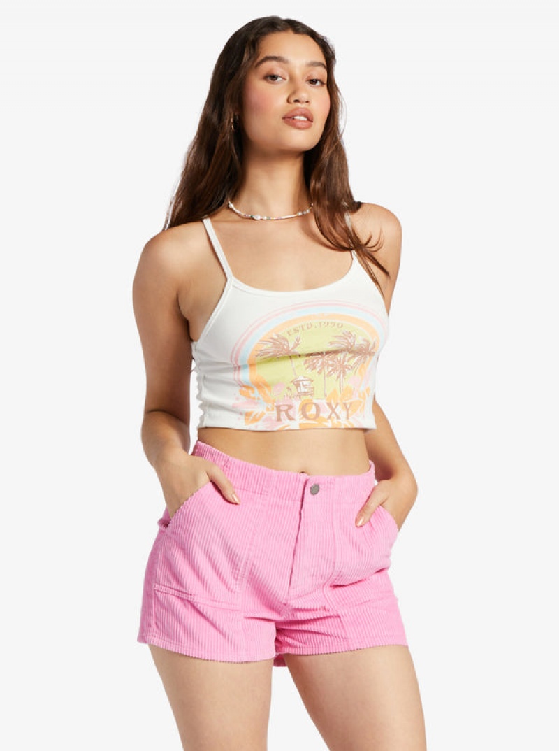 Roxy Haleiwa Moment Cropped Tops | 98017-WSTZ