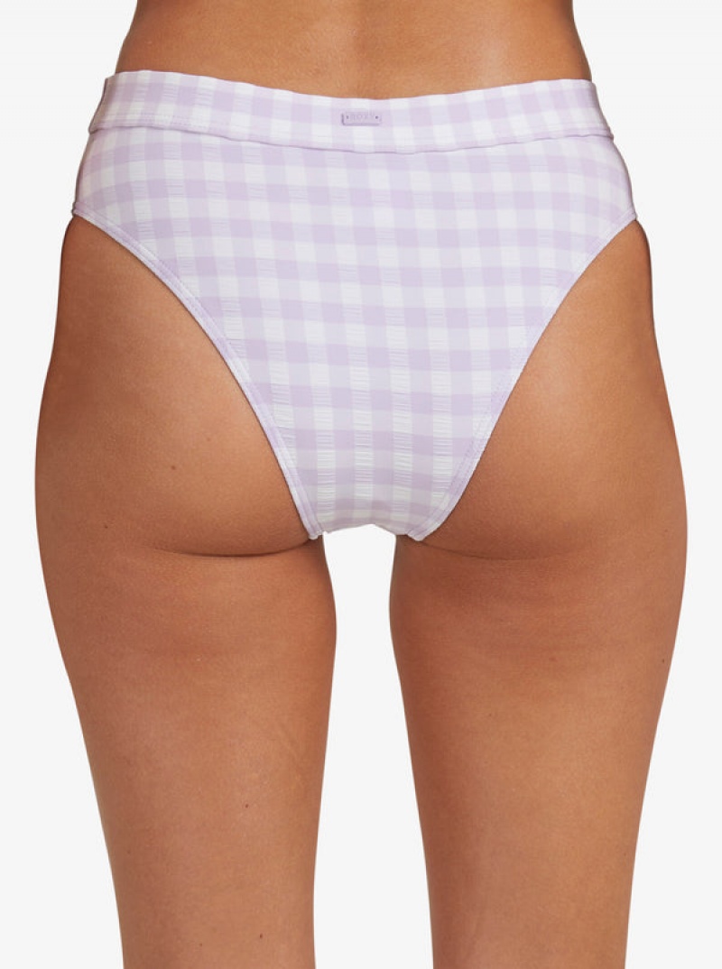 Roxy Heart The Check Moderate Coverage Bikini Bottoms | 29403-HBWU