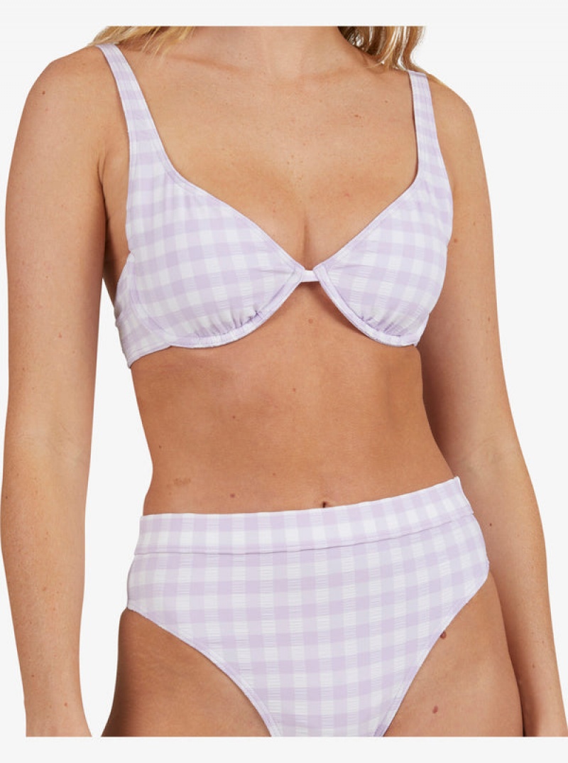 Roxy Heart The Check Moderate Coverage Bikini Bottoms | 29403-HBWU