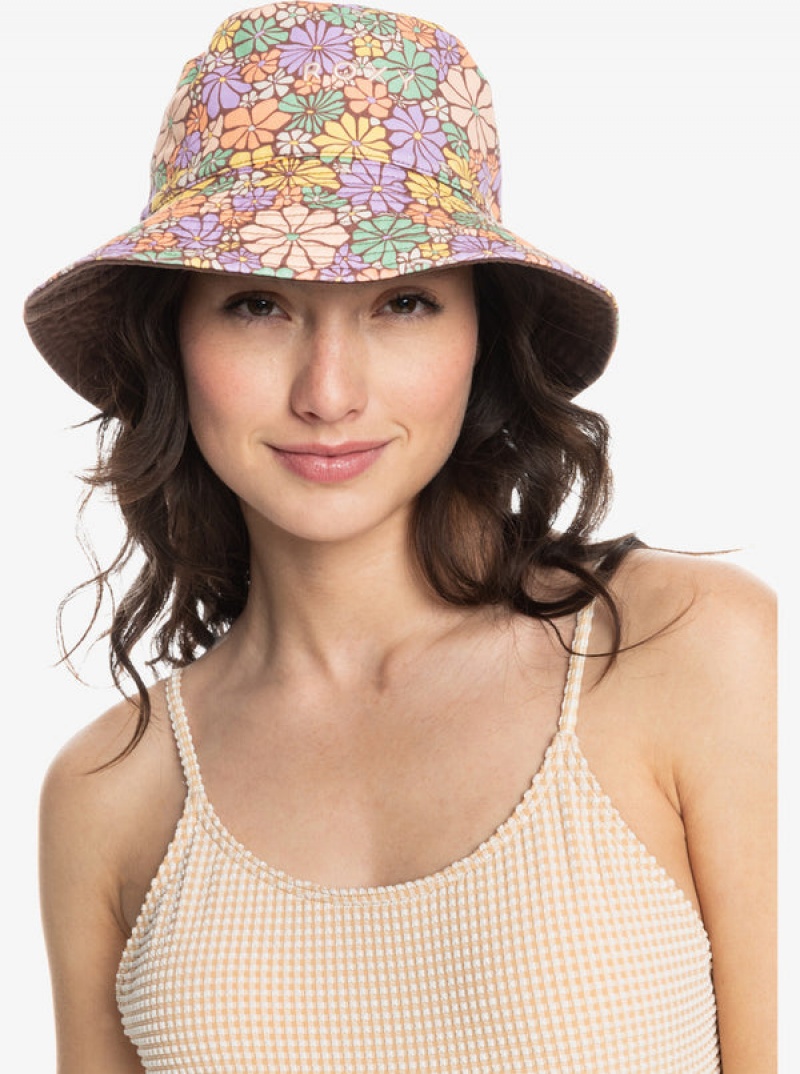 Roxy Jasmine Paradise Reversible Sun Hats | 96153-GBEQ