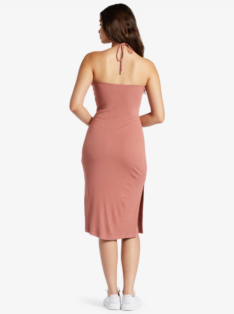 Roxy Late Sunset Halter Midi Dress | 13479-NRDU