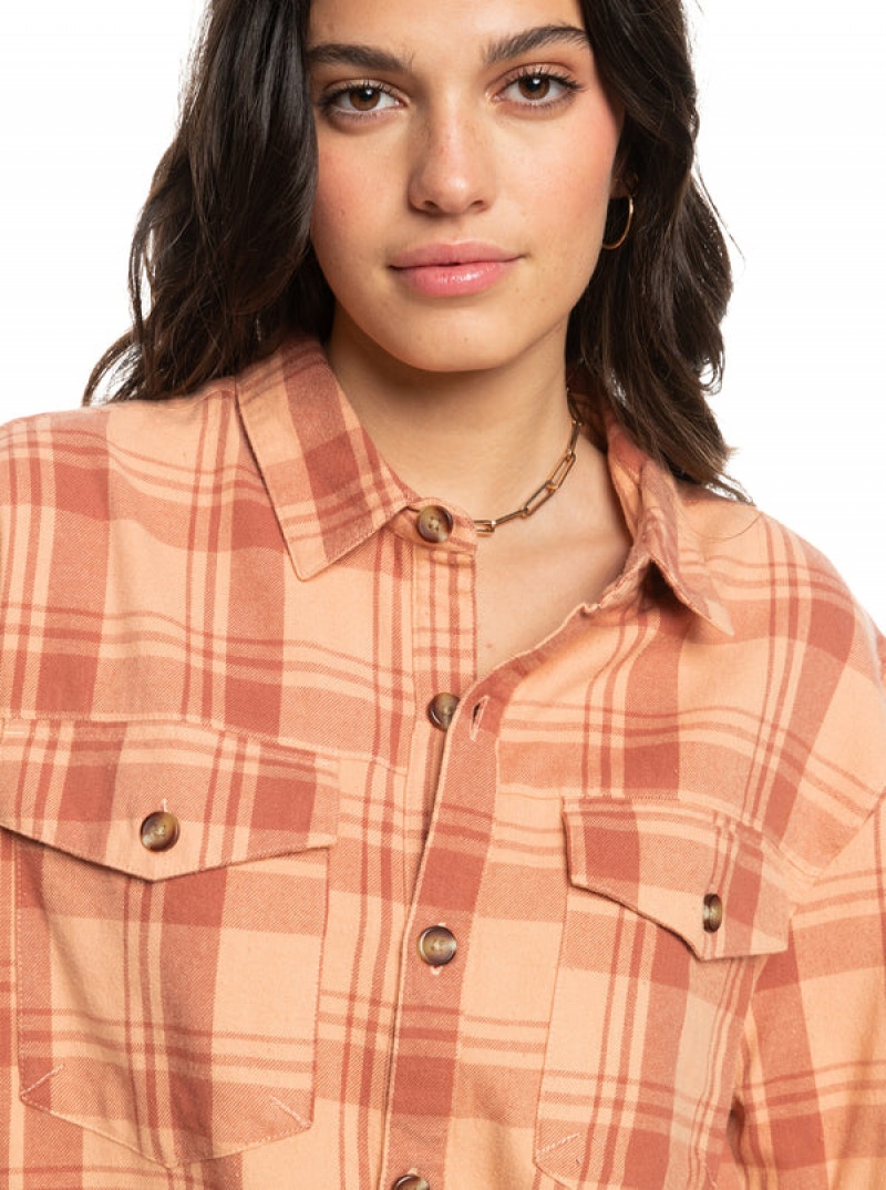 Roxy Let It Go Flannel Long Sleeve Tops | 23057-IMXD