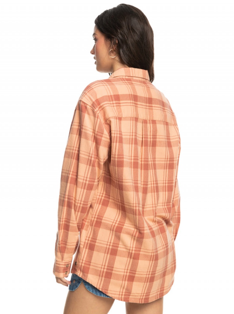 Roxy Let It Go Flannel Long Sleeve Tops | 23057-IMXD