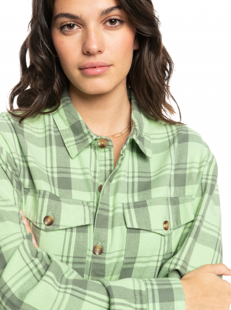 Roxy Let It Go Flannel Long Sleeve Tops | 35012-KRJT