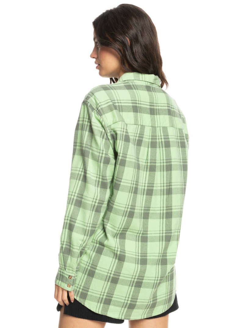 Roxy Let It Go Flannel Long Sleeve Tops | 35012-KRJT