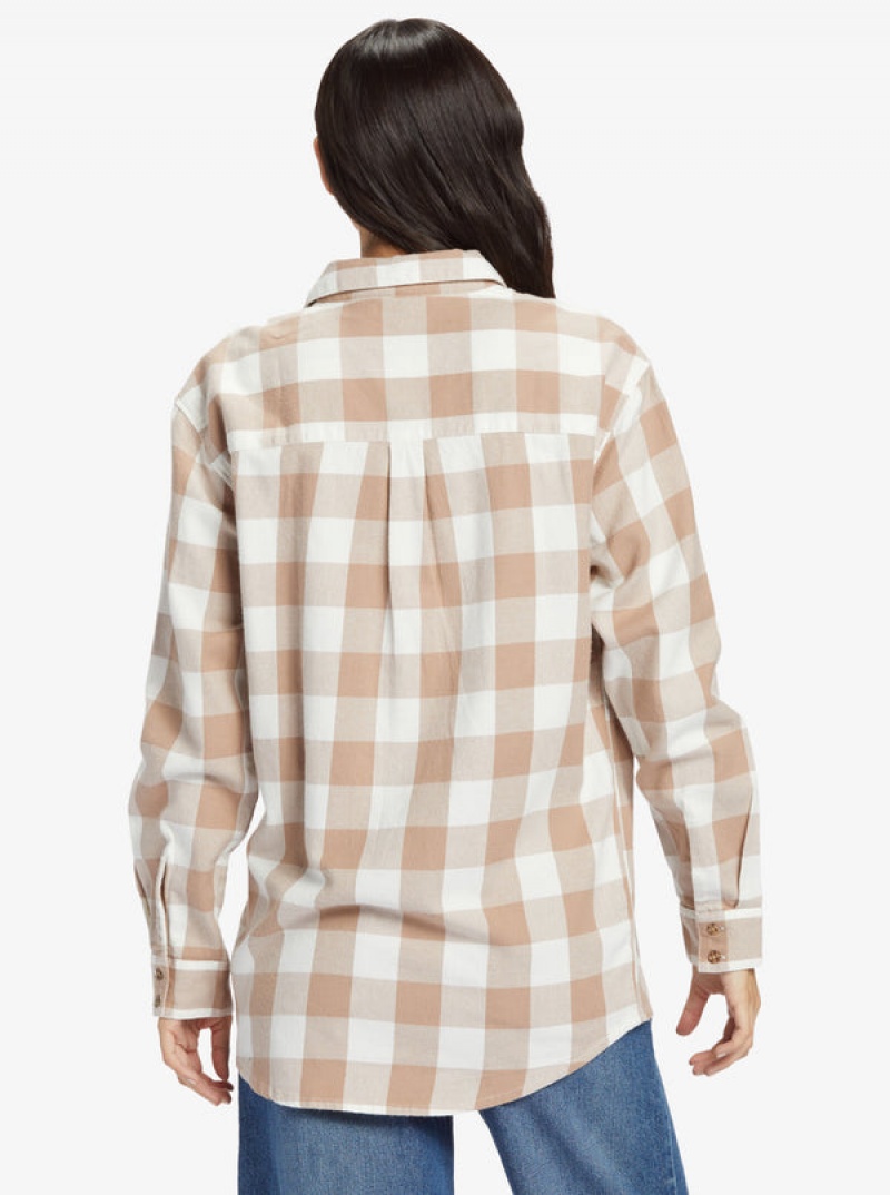 Roxy Let It Go Long Sleeve Flannel Tops | 48971-YXIM