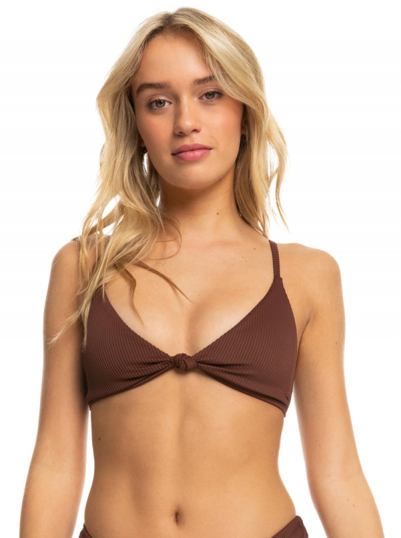 Roxy Love The Surf Knot Bikini Tops | 20158-MLZR