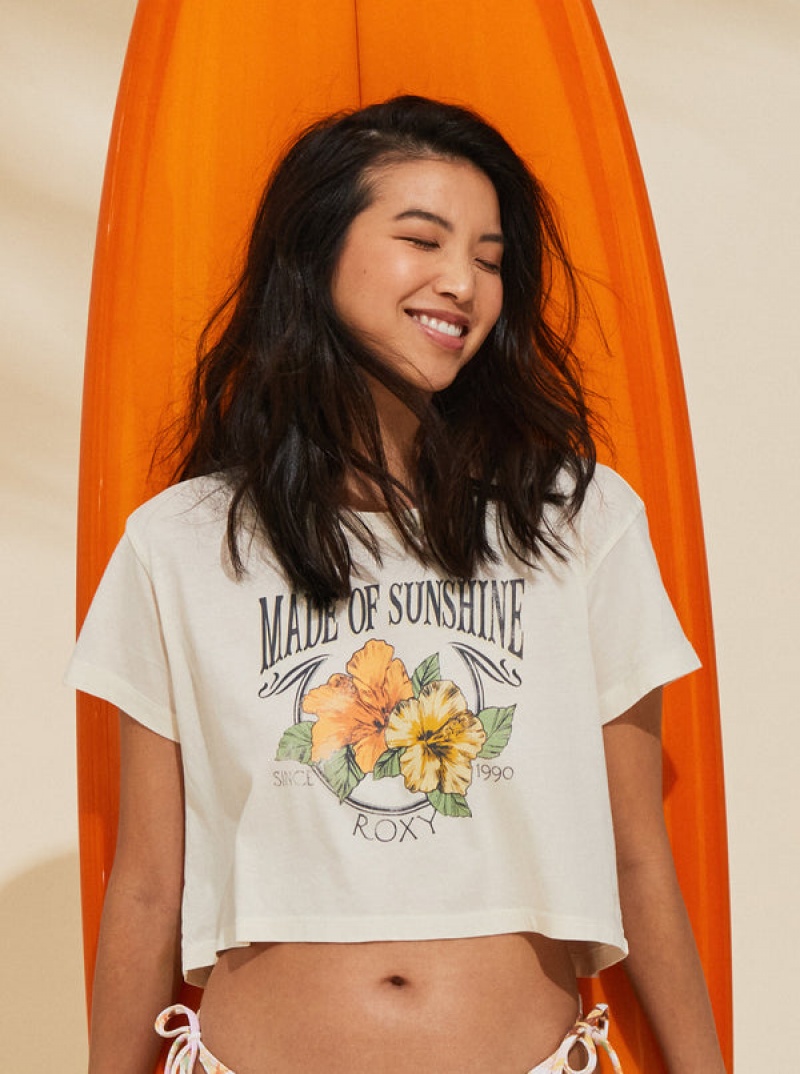 Roxy Made Of Sunshine T-shirts | 82016-VUJR