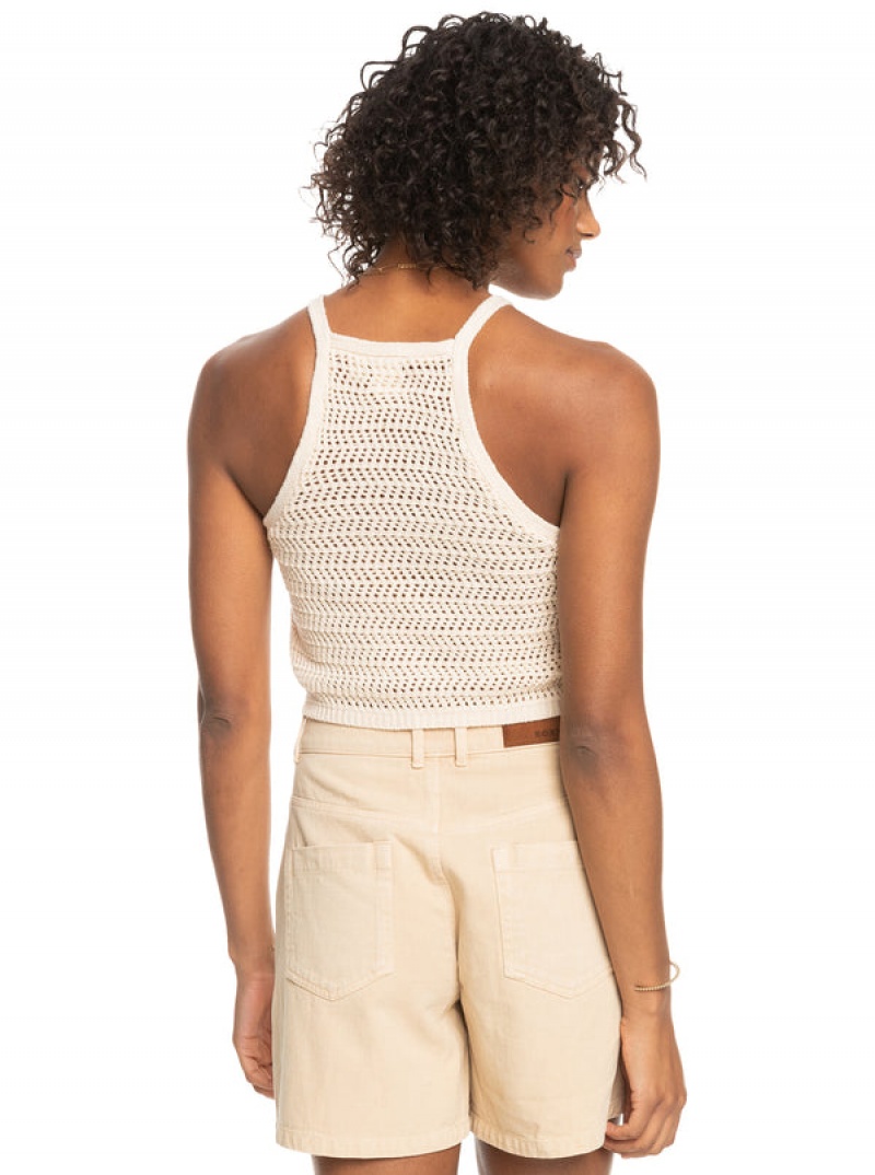 Roxy Malibu Crush Knitted Halter Tops | 47098-PIQM