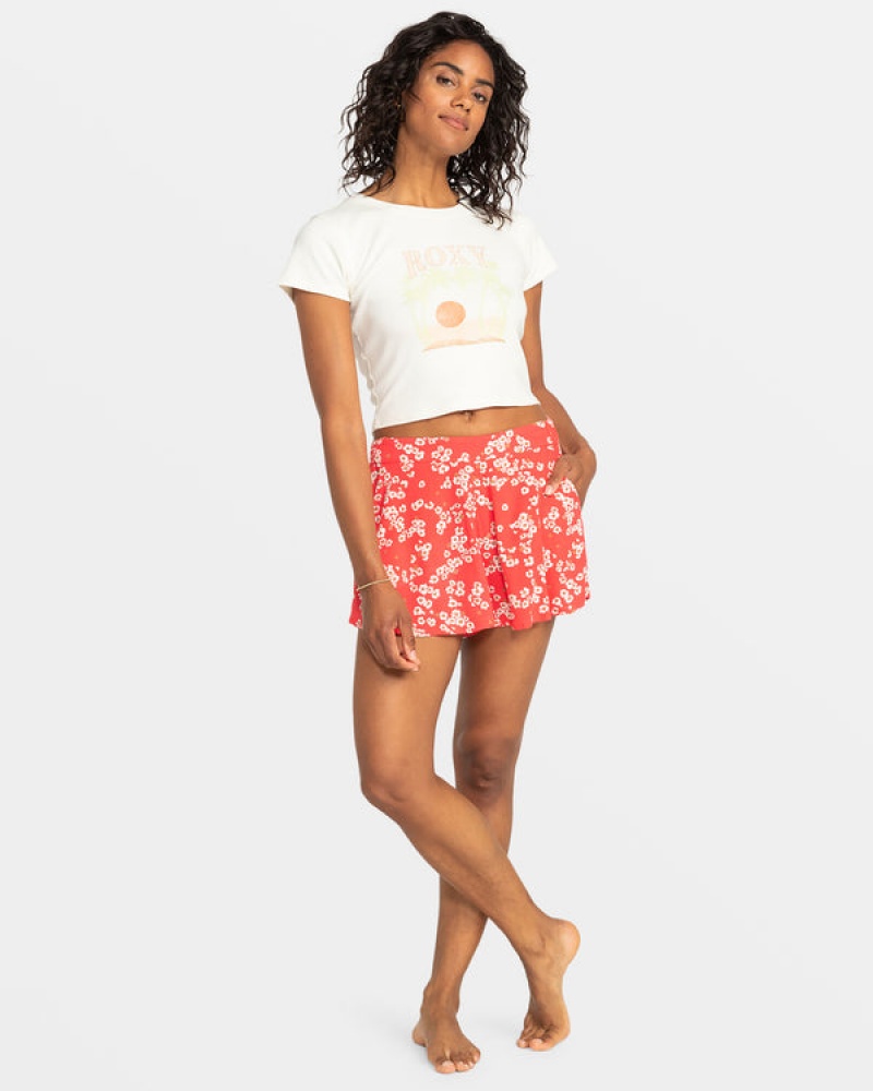 Roxy Midnight Avenue Relaxed Fit Printed Shorts | 63915-GXUS