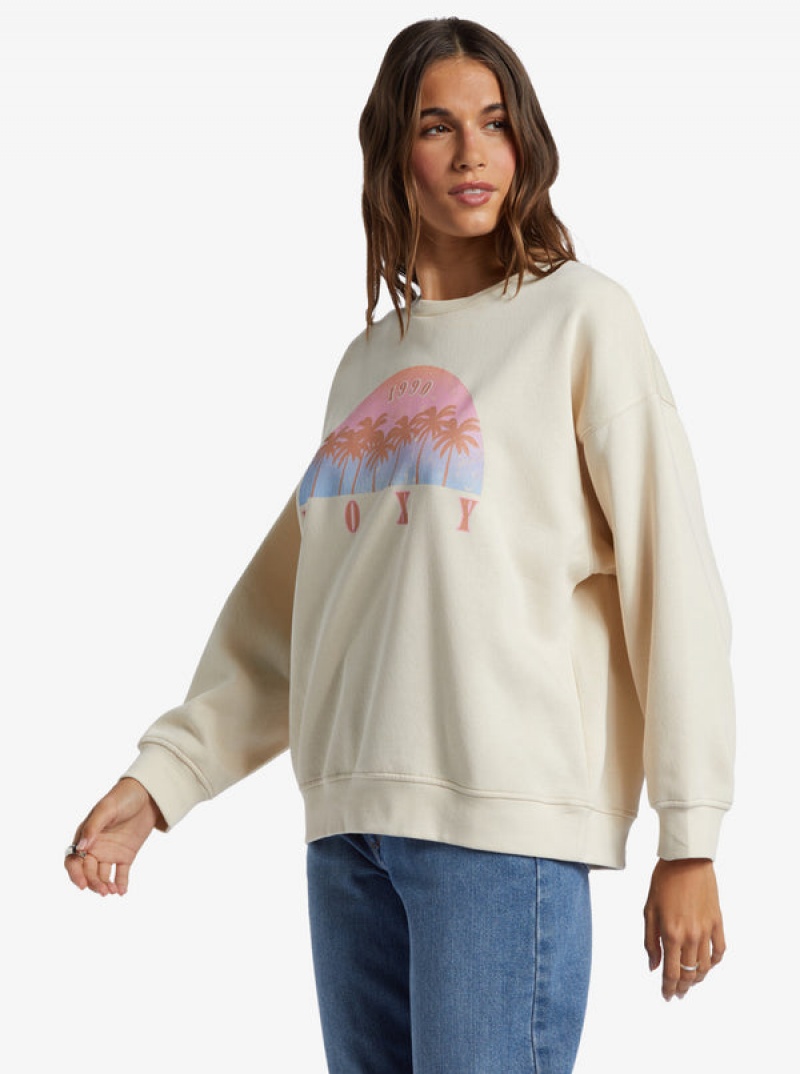 Roxy Morning Hike Crew Neck Hoodie | 31465-EJZN