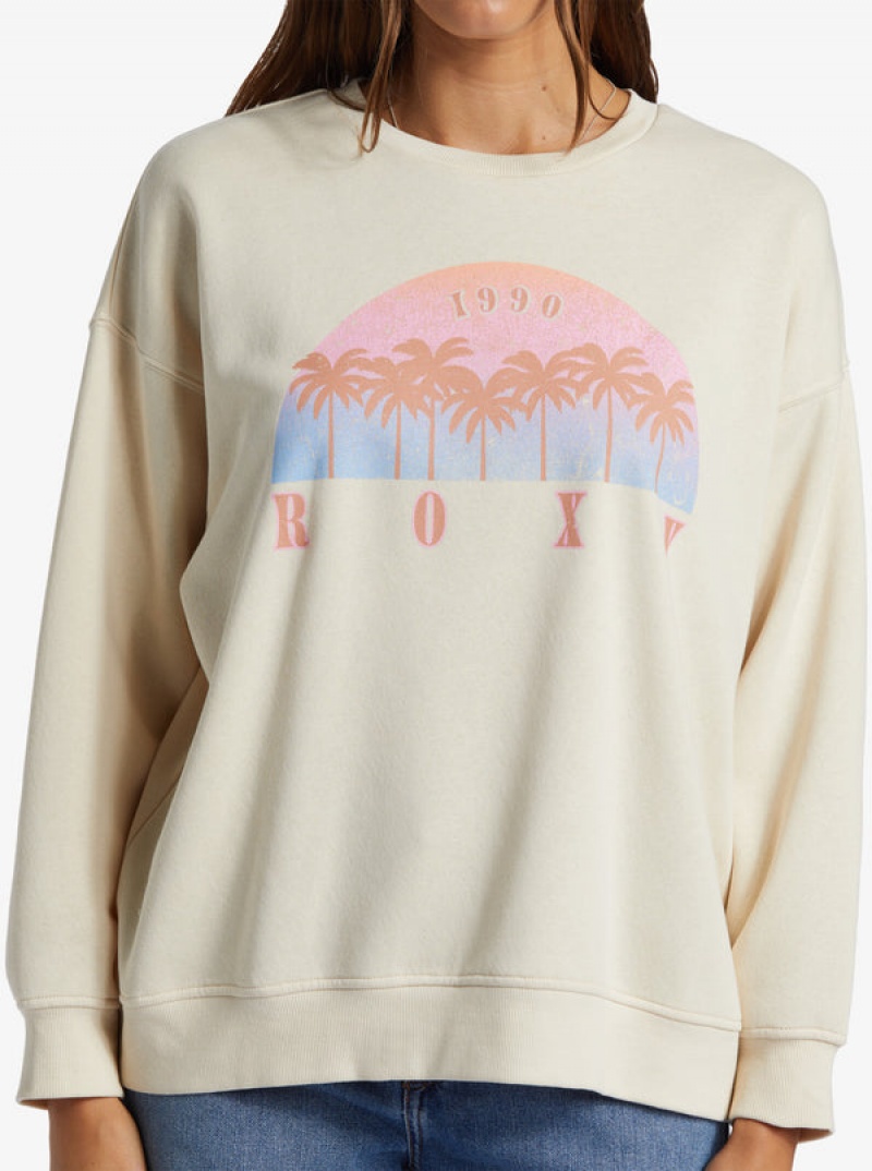 Roxy Morning Hike Crew Neck Hoodie | 31465-EJZN