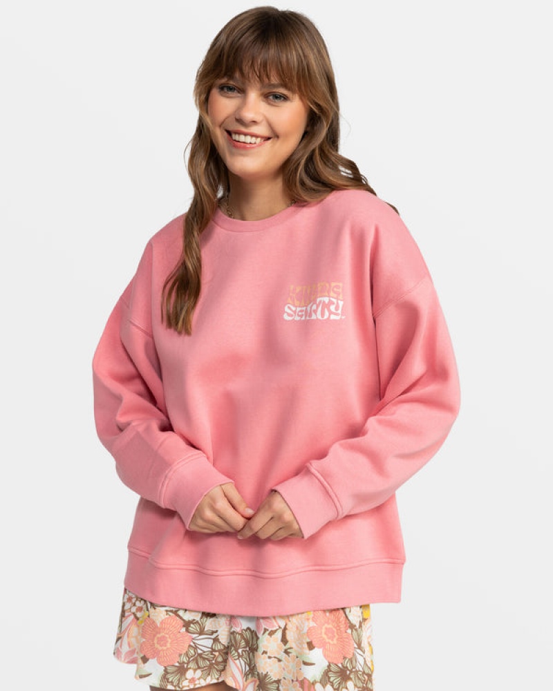 Roxy Morning Hike Crew Neck Loungewear | 45267-JSUT