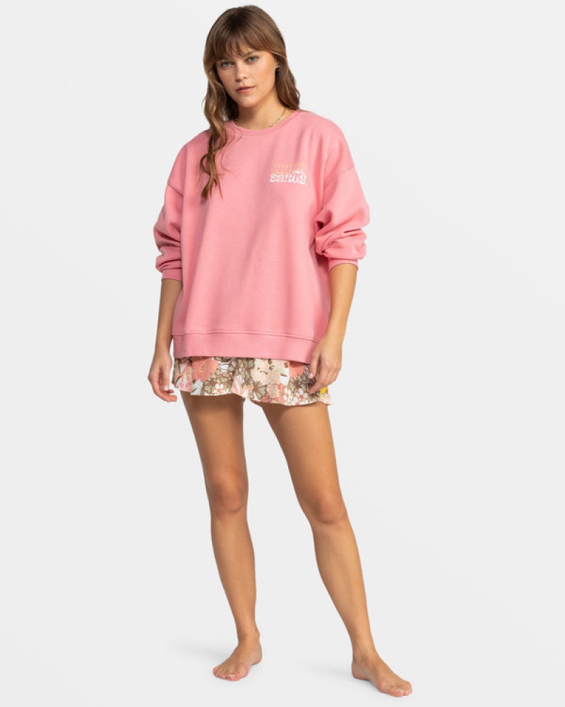 Roxy Morning Hike Crew Neck Loungewear | 45267-JSUT