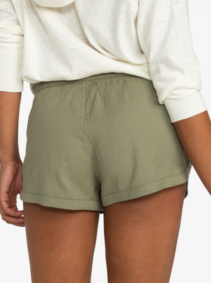 Roxy New Impossible Love Elastic Waist Shorts | 64795-PWTS